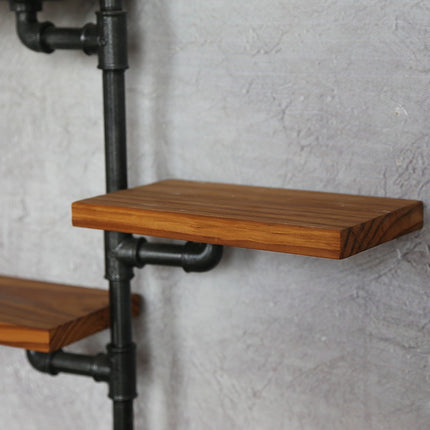 Industrial Iron Pipe Shelves Vintage Multi Layer Unit