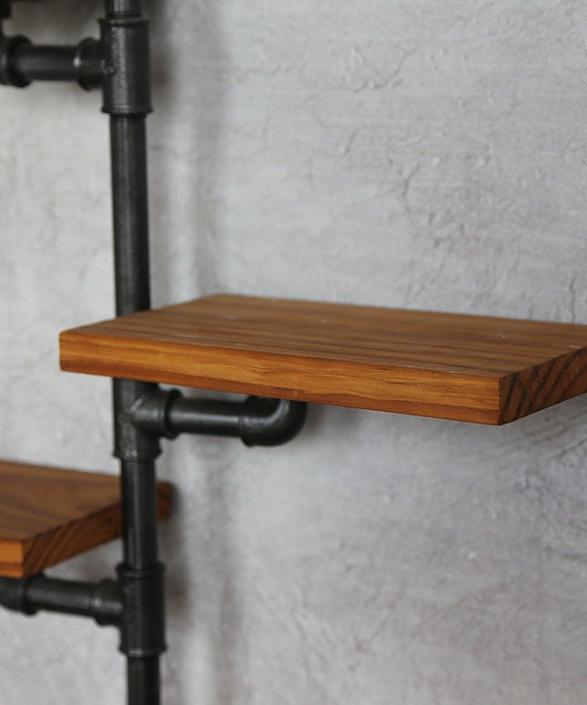 Industrial Iron Pipe Shelves Vintage Multi Layer Unit