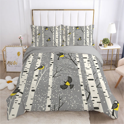 Bright Floral Bedding Set – Colourful 3-Piece Duvet Cover & Pillowcases | Ikeame
