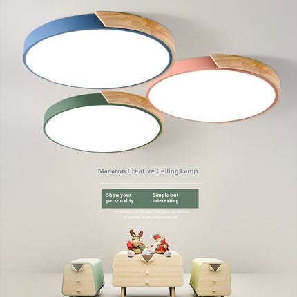 Modern Minimalist LED Ceiling Light – 6 Colours & 4 Sizes | Remote Dimmable