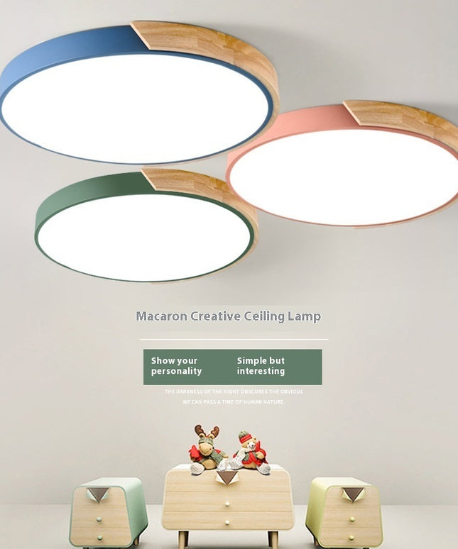 Modern Minimalist LED Ceiling Light – 6 Colours & 4 Sizes | Remote Dimmable