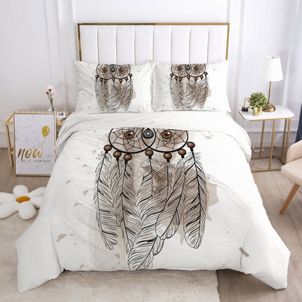 3D Printed Bedding Set | Dreamcatcher & Feather Duvet Cover