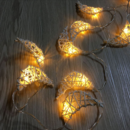 Rattan Moon String Lights – Handwoven Fairy Lights (1.2m / 2.5m, Warm White or Multicolour)