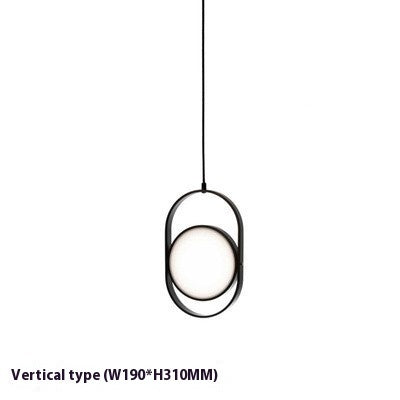 Nordic Interlocking Loops Magic Eye Pendant Light – Small & Large | Black