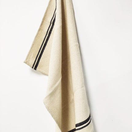 Absorbent Cotton Tea Towel – Classic Stripe Kitchen Cloth | Ikeame