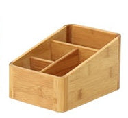 Bamboo Desktop Storage Box Multi-Purpose Organiser