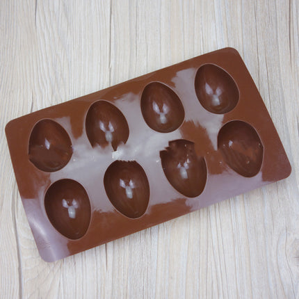 Easter Silicone Egg Mold 🥚 – 8 Cavities for Chocolate, Cake, or Jelly