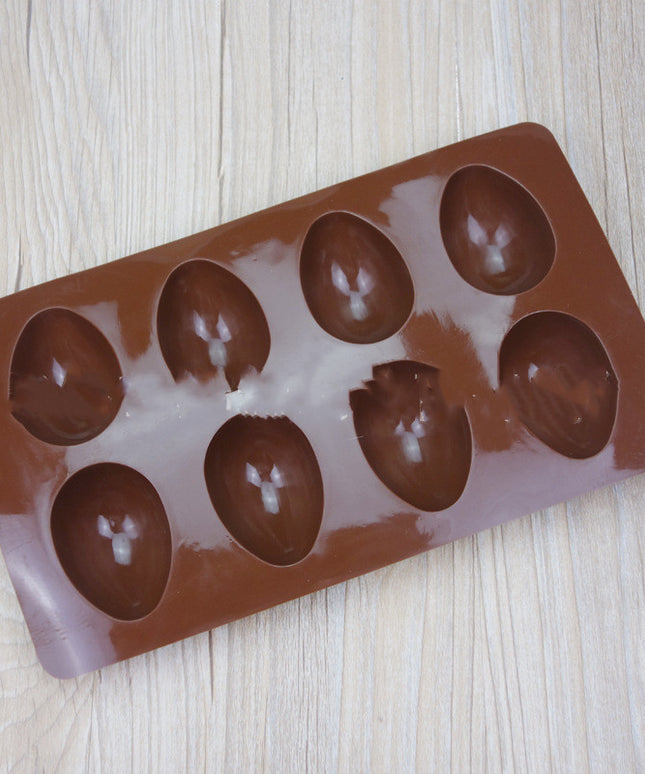 Easter Silicone Egg Mold 🥚 – 8 Cavities for Chocolate, Cake, or Jelly