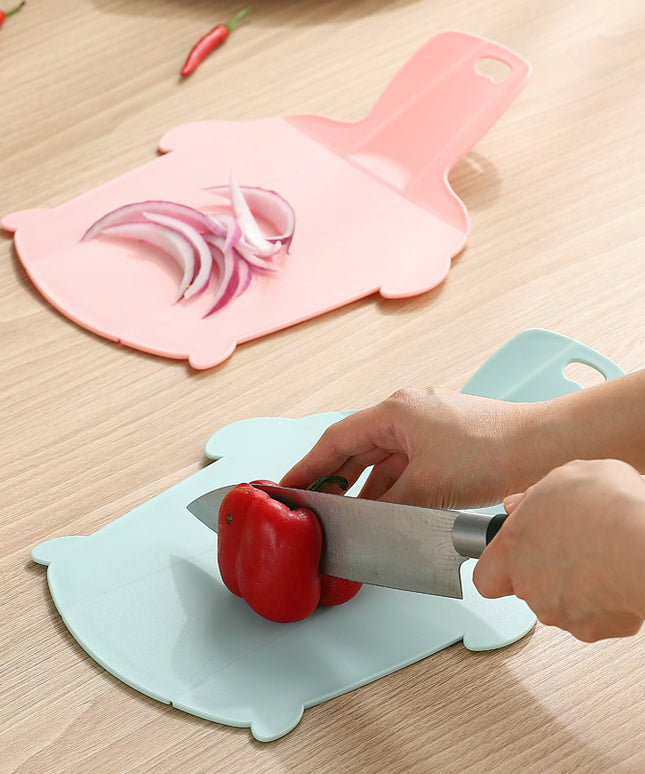 Portable Folding Cutting Board – Plastic | Pink, Green or Khaki