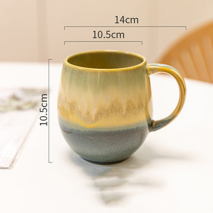 Large Capacity Ceramic Mug | Gradient Coffee Mug