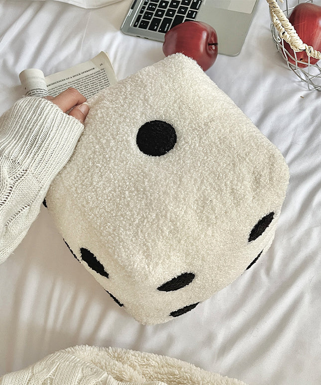 Dice Plush Cushion – Sofa Pillow in 5 Colours | Fun Home Décor