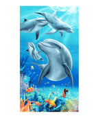 Four dolphins