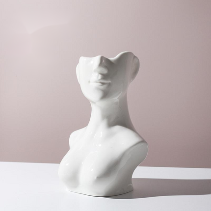 Female Body Ceramic Vase | Abstract Art Decorative Vase