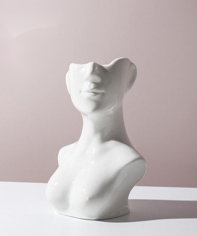 Female Body Ceramic Vase | Abstract Art Decorative Vase