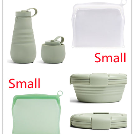 Kitchen Fruit And Vegetable Silicone Fresh-keeping Bag Thickened Food Daily Necessities Portable Self-sealing Storage Bag