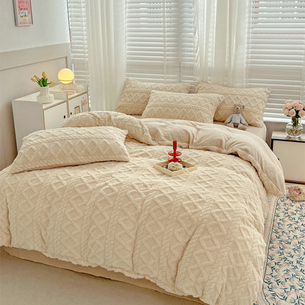 Plush Fleece Bedding Set | Warm Winter Duvet Cover