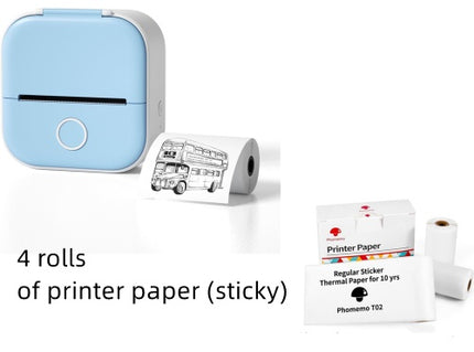 Portable Mini Thermal Label Printer Bluetooth Inkless Pocket Printer