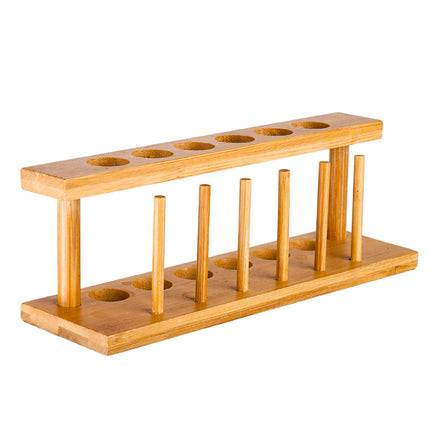 Bar wooden test tube rack