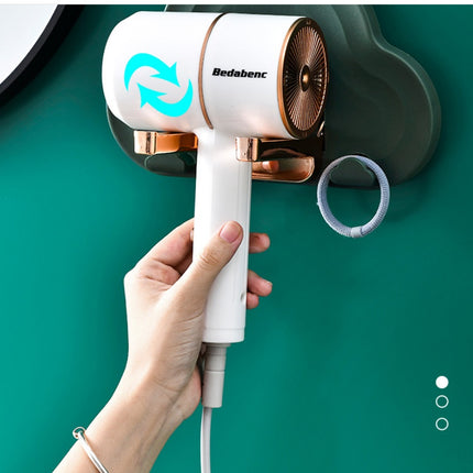 Bathroom Non-perforated Foldable Hair Dryer Hanger