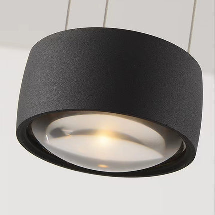 Nordic Modern Ball Pendant Lamp – Minimalist Hanging Line Light (Black, Rose Gold, Bronze)