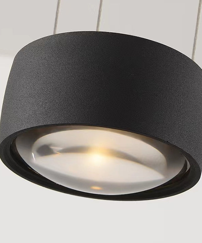 Nordic Modern Ball Pendant Lamp – Minimalist Hanging Line Light (Black, Rose Gold, Bronze)
