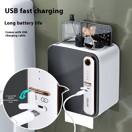 Smart Aromatherapy Tissue Box Bathroom Toilet Paper Storage Rack Punch-free Waterproof