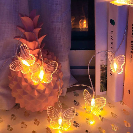 Butterfly or Dragonfly LED String Lights – 3m Warm White, 20 Lights, 2 Modes