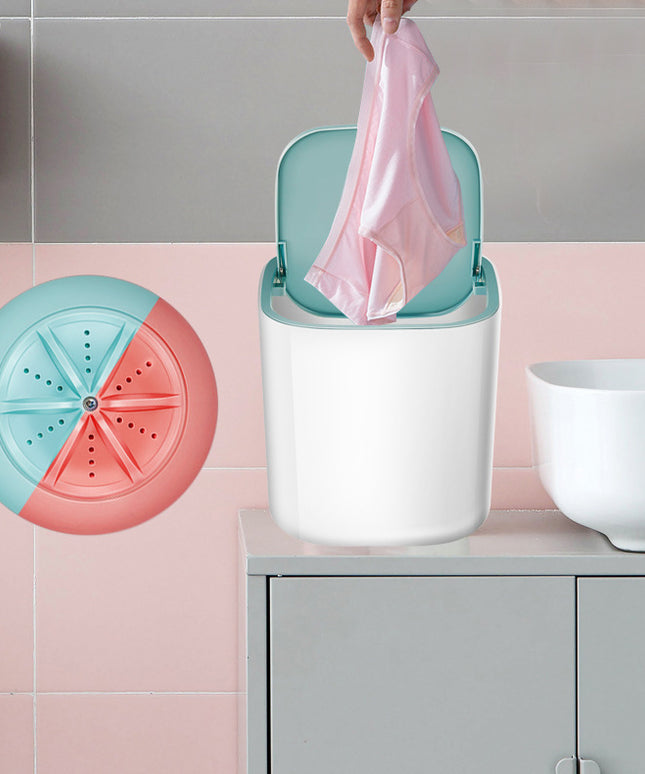 USB Mini Washing Machine – Compact Macaron Colours | Ikeame