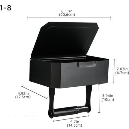 Stainless Steel Bathroom Toilet Punch Free Tissue Box