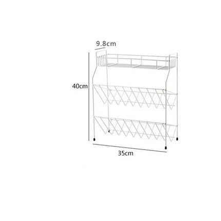 Three Layer Seasoning Rack 🧂 – Black or White, Optional Lid Holder