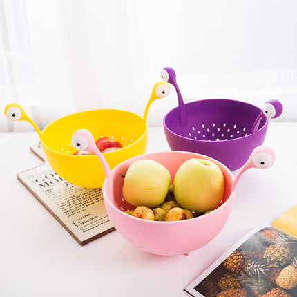 Big Eyes Fruit Basket & Colander | Cute Kitchen Drain Basket