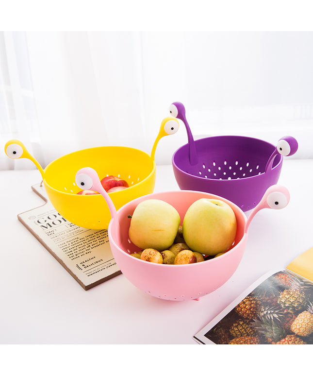 Big Eyes Fruit Basket & Colander | Cute Kitchen Drain Basket