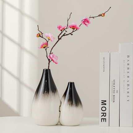 Mother & Child Vase Set – Japanese Minimalist Water Drop Design