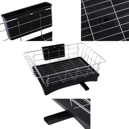 Countertop Dish Draining Rack – Stainless Steel Kitchen Organiser | Ikeame