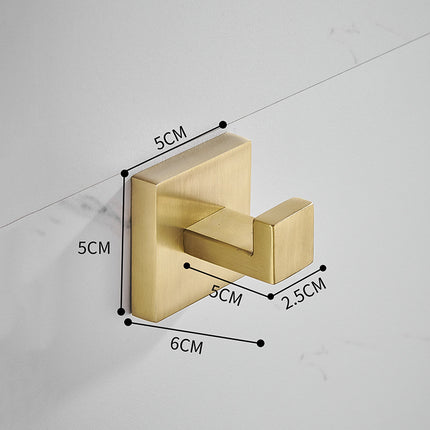 Brushed Gold Bathroom Towel Rack & Pendant Set ✨🛁