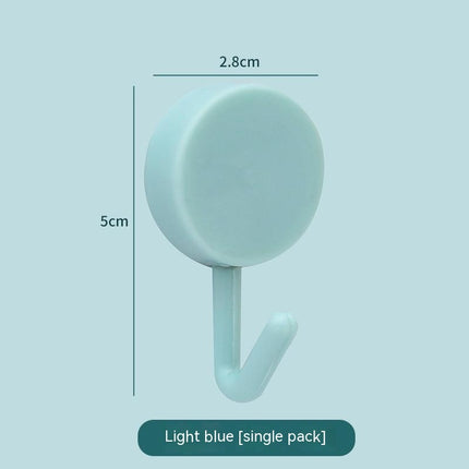 Plastic Kitchen Bathroom Hook Punch-free Hook Power Post Seamless Behind The Door Wall Coat And Hat Hook Self-adhesive Hook