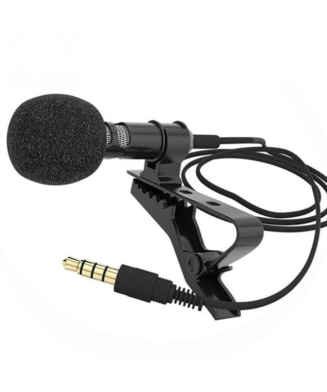 Clip-On Universal Condenser Microphone – Hands-Free Recording Mic | Ikeame