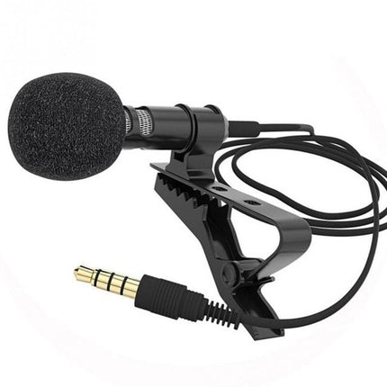 Clip-On Universal Condenser Microphone – Hands-Free Recording Mic | Ikeame