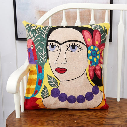 Colourful Embroidered Cushions – 4 Unique Designs