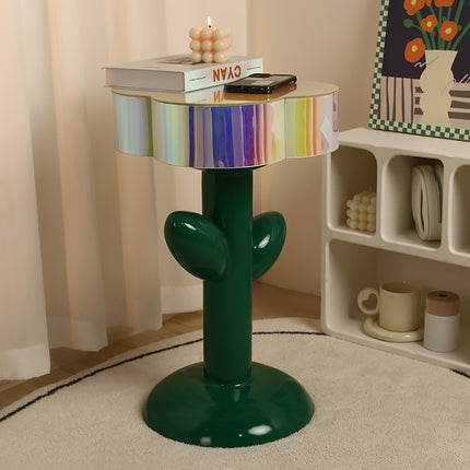 Tulip Edge Resin Side Table | Modern Sculptural Home Décor
