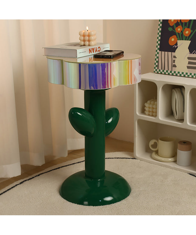 Tulip Edge Resin Side Table | Modern Sculptural Home Décor