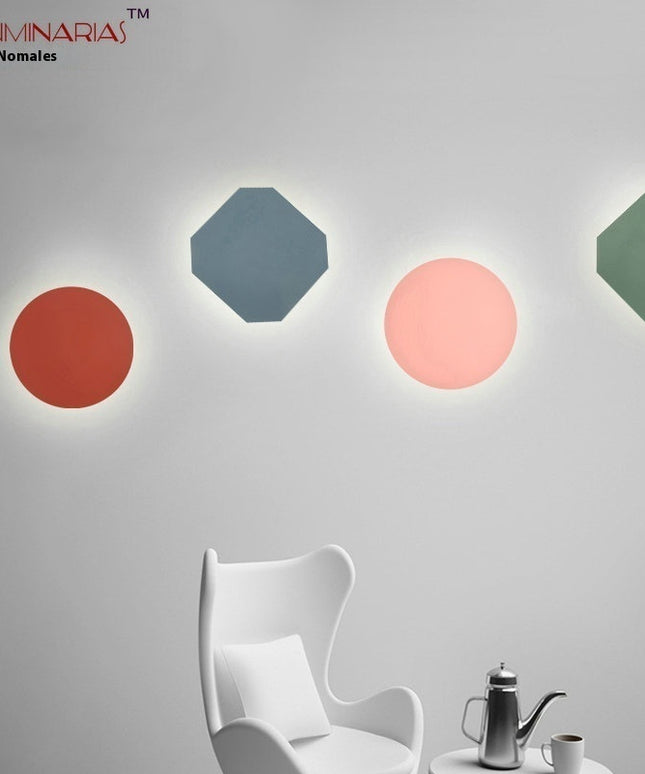 Geometric Wall Lamp – Colourful Decorative Lighting | Ikeame