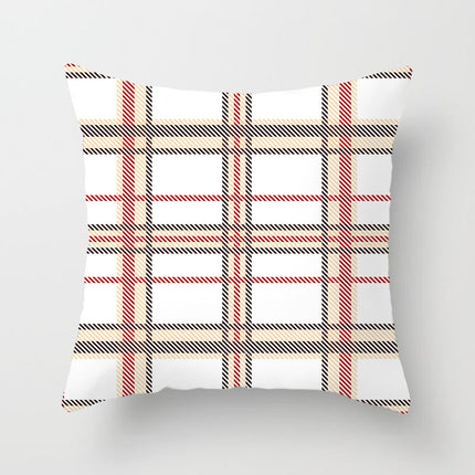 Geometric Cushion Covers Set | Colourful Peach Skin Pillows 45x45