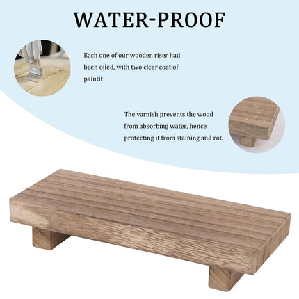 Simple Household Wooden Bathroom Countertop Storage Rack