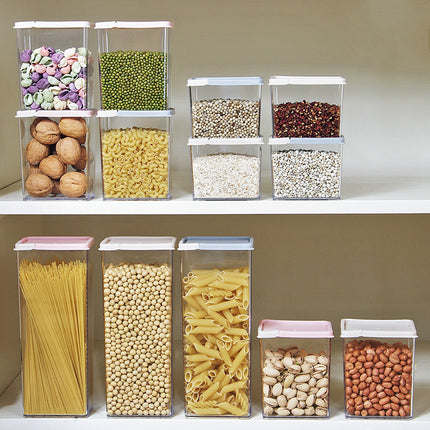 Transparent Kitchen Storage Boxes Stackable Organisers