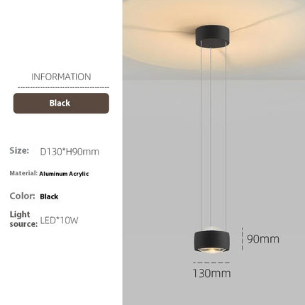 Nordic Modern Ball Pendant Lamp – Minimalist Hanging Line Light (Black, Rose Gold, Bronze)