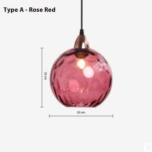 Modern Water-Wave Glass Ball Chandelier – Nordic Style | 10 Colours