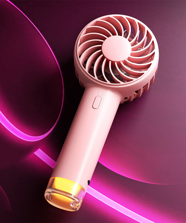 Buzzing Bee Portable Handheld Fan & Colourful Mini Lamp – USB Rechargeable