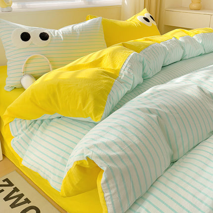 Big Eyes Bedding Set | Funny Cartoon Duvet Cover 👀