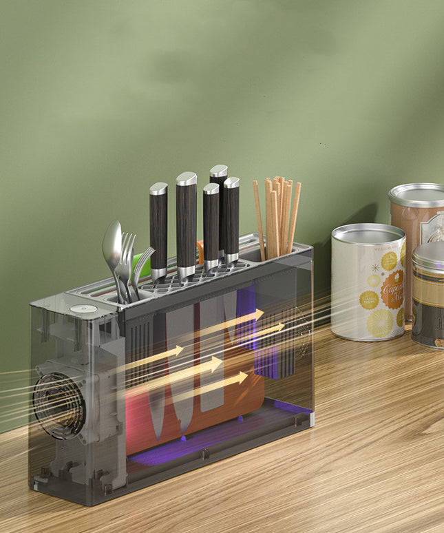 Utensil & Knife Drying and UV Disinfection Machine 🔪✨ – USB, Green or White